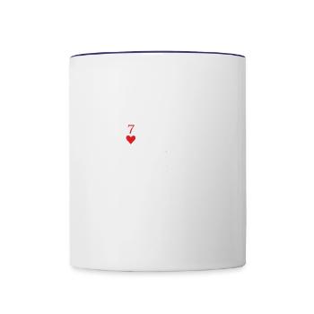 Poker Card Game All In Gift Poker Player 7 2 - Contrast Coffee Mug - white/cobalt blue - Front