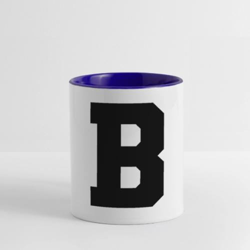 Varsity Letter B Athletic Alphabet Graphic - Contrast Coffee Mug