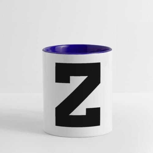 Varsity Letter Z Athletic Font Design - Contrast Coffee Mug