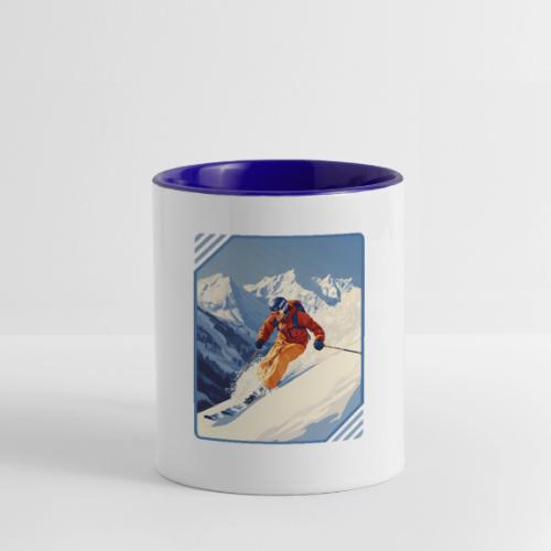 Mountain Skiing Vibes - Contrast Coffee Mug