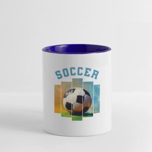 Soccer Ball Vibes - Contrast Coffee Mug