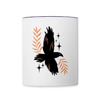 raven - Contrast Coffee Mug - white/cobalt blue - Front