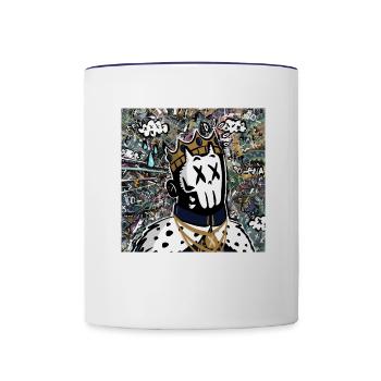 DR ROBO7 DRIPTORIUM - Contrast Coffee Mug - white/cobalt blue - Front