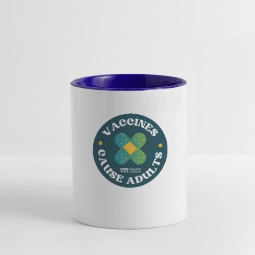 Vaccines Cause Adults_Bandage - Contrast Coffee Mug