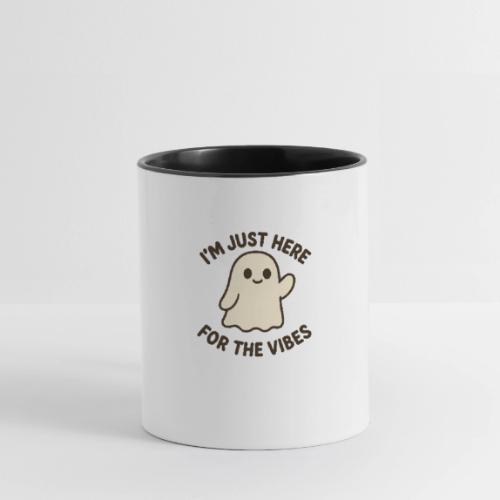 Playful Ghost Vibes - Contrast Coffee Mug