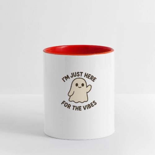 Playful Ghost Vibes - Contrast Coffee Mug