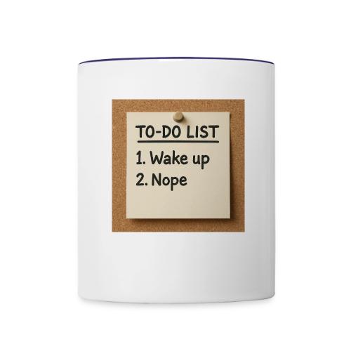 Humorous To Do List - Contrast Coffee Mug