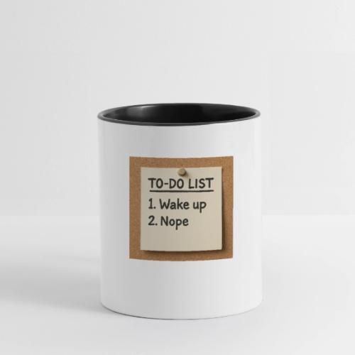 Humorous To Do List - Contrast Coffee Mug