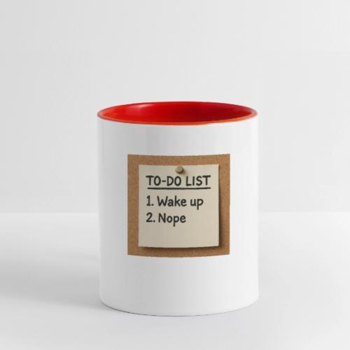 Humorous To Do List - Contrast Coffee Mug
