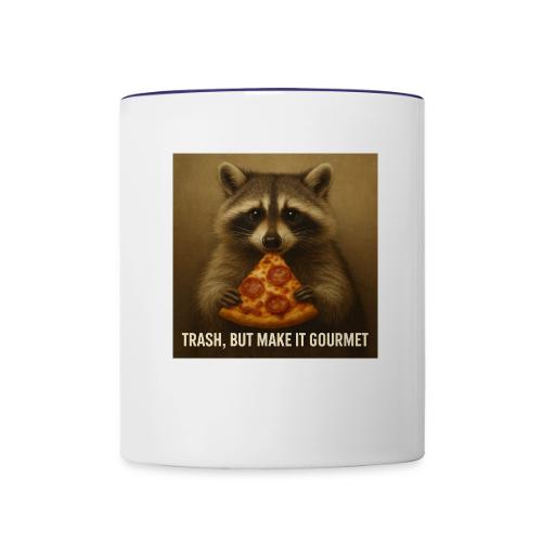 Gourmet Pizza Raccoon - Contrast Coffee Mug