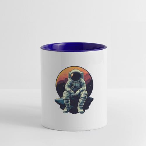 Astronaut in the Void - Contrast Coffee Mug