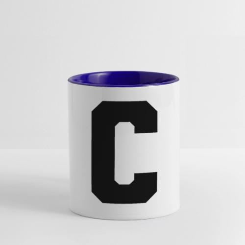 Varsity Letter C Collegiate Monogram - Contrast Coffee Mug