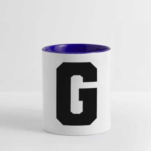 Varsity Letter G Collegiate Alphabet Art - Contrast Coffee Mug