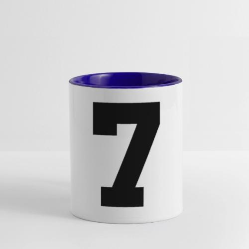 Varsity Number 7 Athletic Look - Contrast Coffee Mug