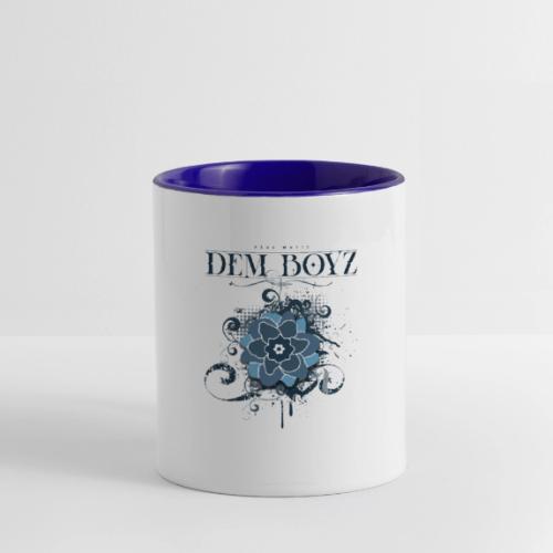 Flower Splash Blues - Contrast Coffee Mug