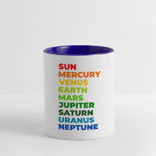 Color the solar system - Contrast Coffee Mug