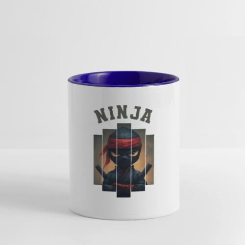 Cartoon Ninja Vibes - Contrast Coffee Mug