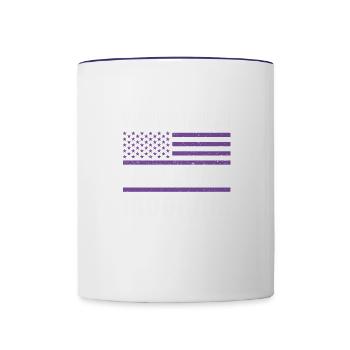 iroquois tribe - mohawk tribe symbols - Contrast Coffee Mug - white/cobalt blue - Front