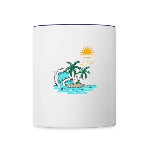 Retro Sunset Graphics - Contrast Coffee Mug