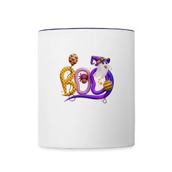 Boo Boo Crew - Contrast Coffee Mug - white/cobalt blue - Front