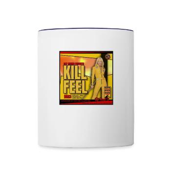 Dj Feel X - K!ll Feel 2023 🔥 - Contrast Coffee Mug - white/cobalt blue - Front