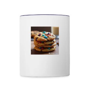 Cookies and Milk - Contrast Coffee Mug - white/cobalt blue - Front