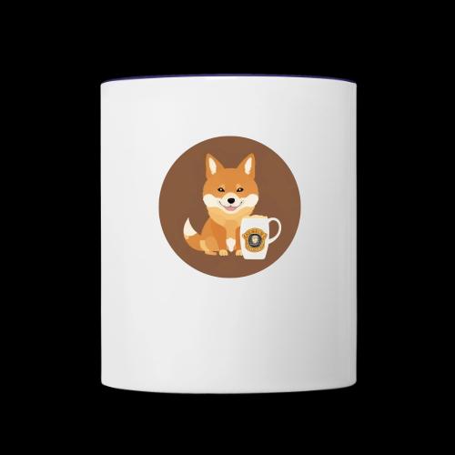 Doggo with Beer - Contrast Coffee Mug