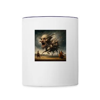 horseman - Contrast Coffee Mug - white/cobalt blue - Front