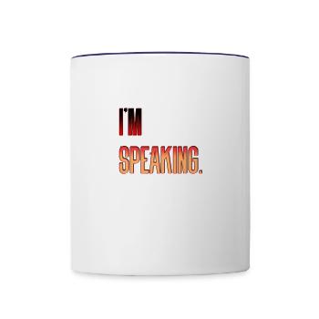 Im Speaking - Contrast Coffee Mug - white/cobalt blue - Front