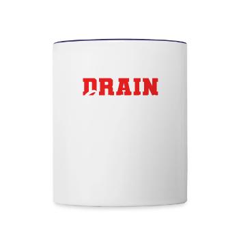 Drain Surgeon Diligent Worker Gift - Contrast Coffee Mug - white/cobalt blue - Front
