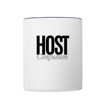 Host Confusion - Contrast Coffee Mug - white/cobalt blue - Front