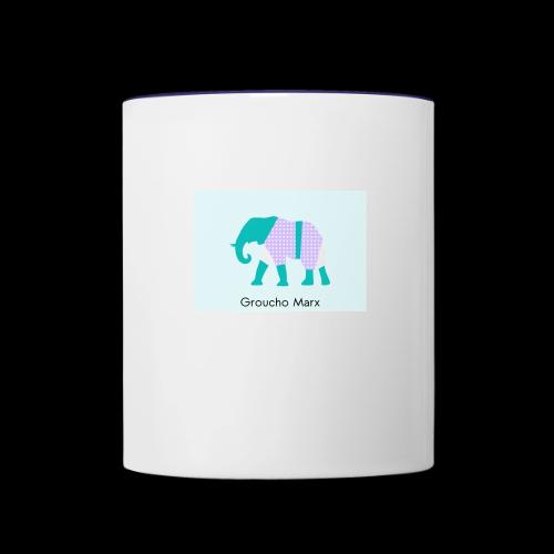 Elephant in Pajama - Contrast Coffee Mug