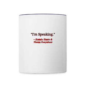 Im Speaking - Contrast Coffee Mug - white/cobalt blue - Front