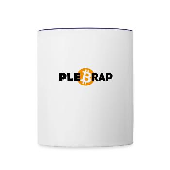 Pleb Rap - Contrast Coffee Mug - white/cobalt blue - Front
