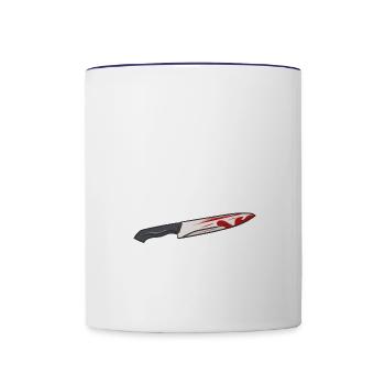 Murder Shows & Comfy Clothes - Contrast Coffee Mug - white/cobalt blue - Front