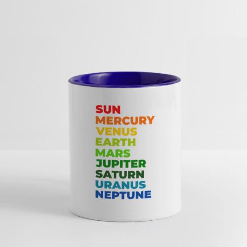 Color the solar system - Contrast Coffee Mug