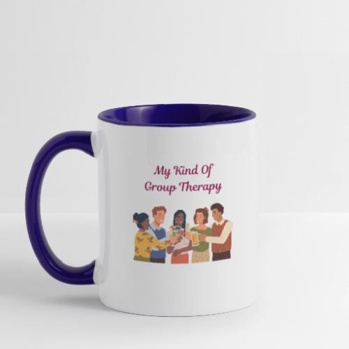 Wine Group Therapy - Contrast Coffee Mug