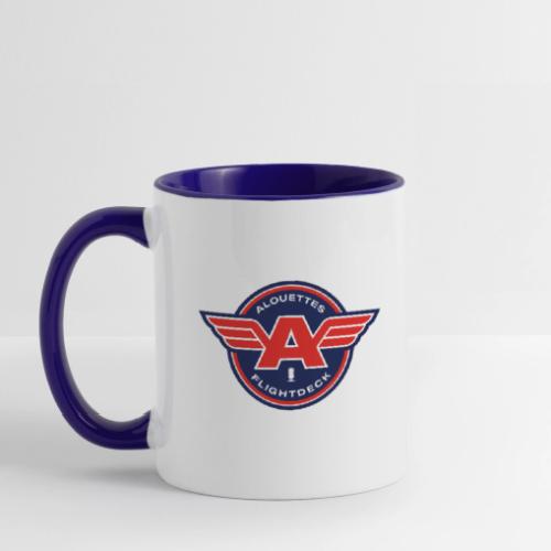Alouettes Flightdeck Podcast primary logo - Contrast Coffee Mug