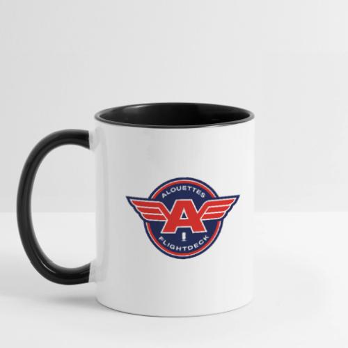Alouettes Flightdeck Podcast primary logo - Contrast Coffee Mug