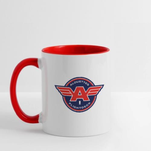 Alouettes Flightdeck Podcast primary logo - Contrast Coffee Mug