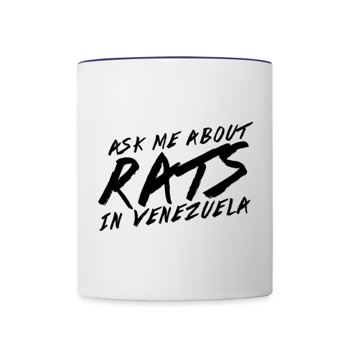 ask me about rats - Contrast Coffee Mug