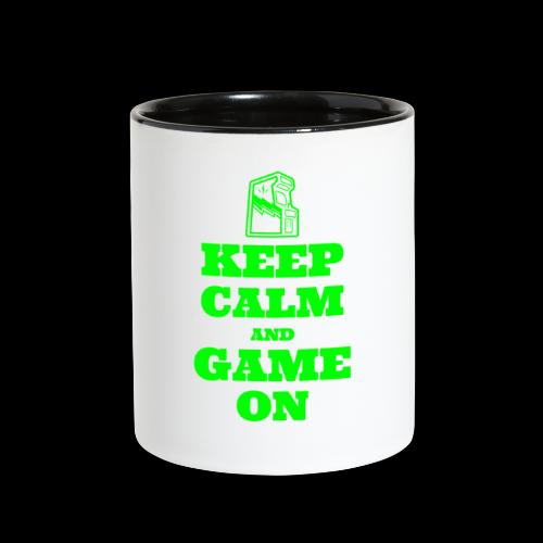 Keep Calm and Game On | Retro Gamer Arcade - Contrast Coffee Mug