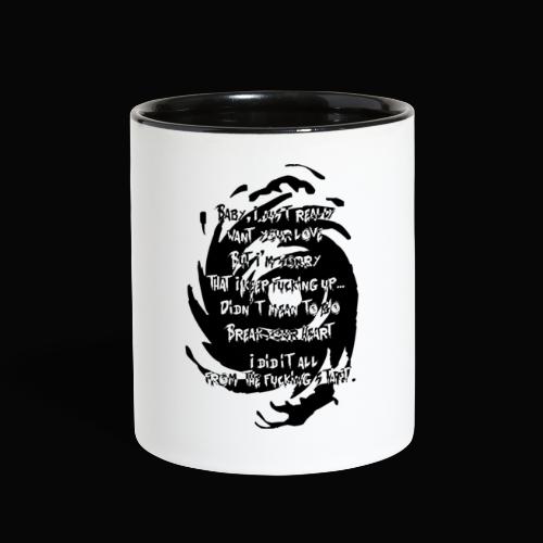 𝓘 𝓦𝓪𝓷𝓽 𝔂𝓸𝓾𝓻 𝓛𝓸𝓿𝓮 - 𝐵𝓁𝒶𝒸𝓀 - Contrast Coffee Mug