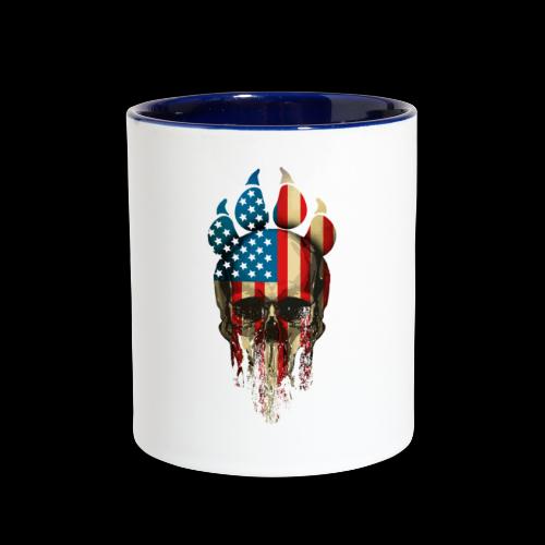 Two Minds-One Mission: K9 Red White and Blue - Contrast Coffee Mug