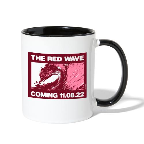 Red Wave - Contrast Coffee Mug