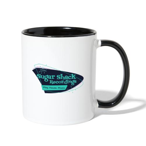 Mid Century Shack Blue Blue - Contrast Coffee Mug