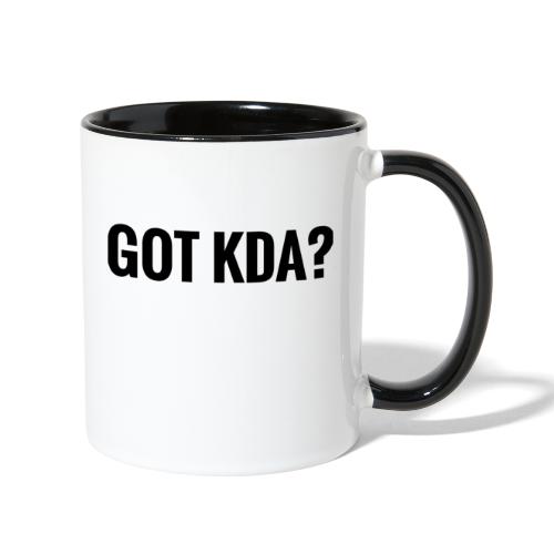 GOT KDA? Black Logo - Contrast Coffee Mug