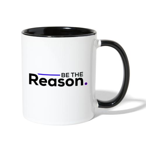 Be the Reason Logo (Black) - Contrast Coffee Mug