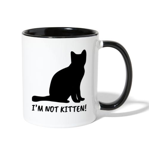I'm Not Kitten | Black - Contrast Coffee Mug