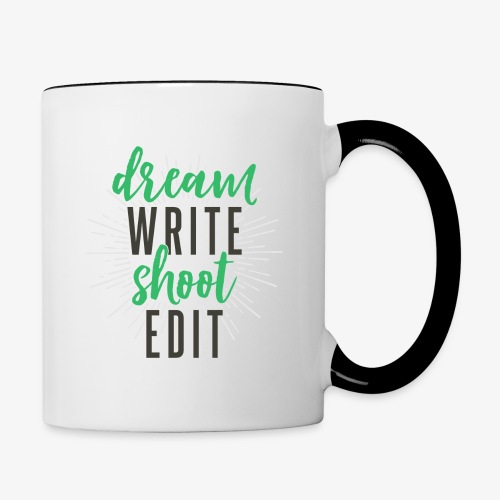 Dream. Write. Shoot. Edit - Contrast Coffee Mug